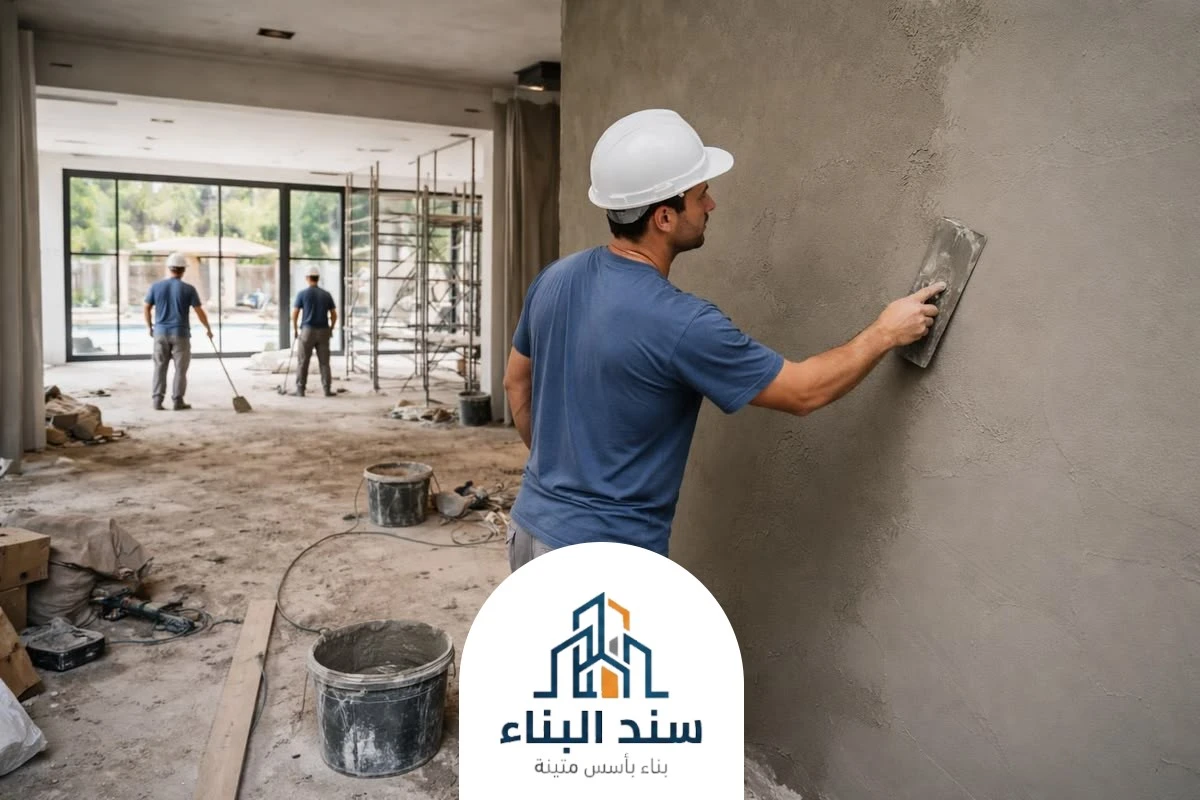 تلييس جدران الطائف